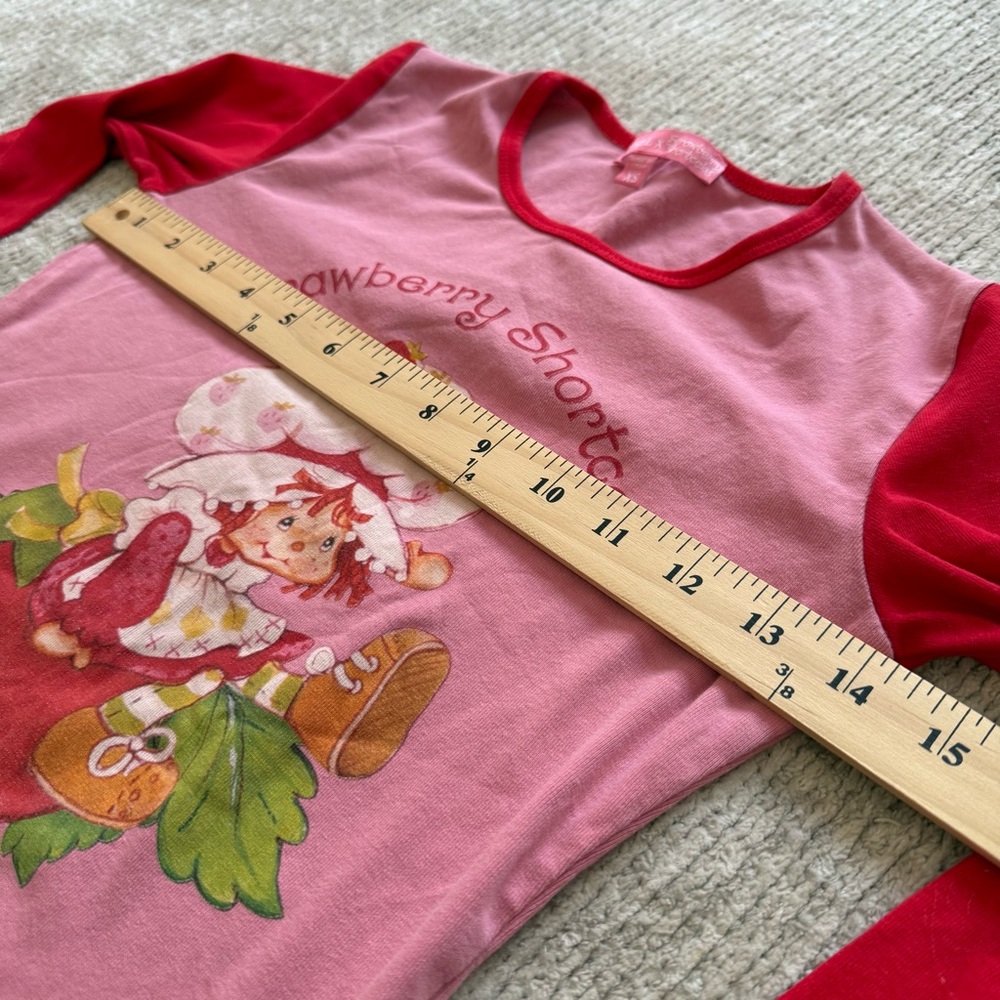 Dolls Kill X Strawberry Shortcake Graphic Baby Tee Pink Y2K Crop Top XS - Picture 7 of 8